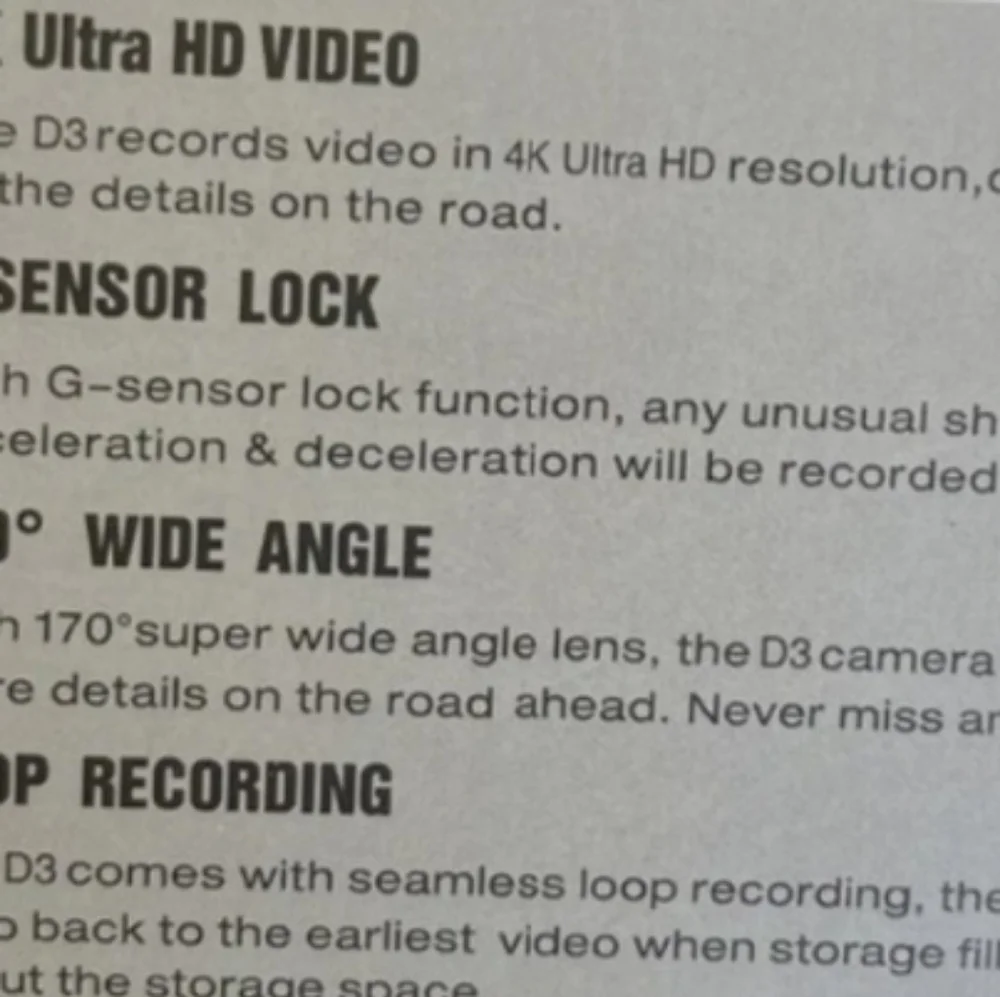 Wi-Fi Enabled 4K Ultra HD Dash Camera - Black